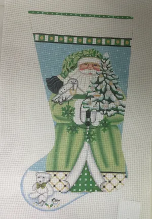 * Melissa Shirley 0205XX Wintergreen Santa Stocking- 13m