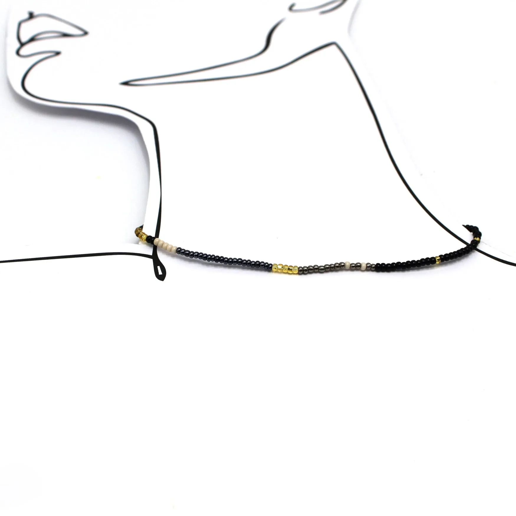 1 Strand Necklace / Wrap Bracelet - PHOENIX