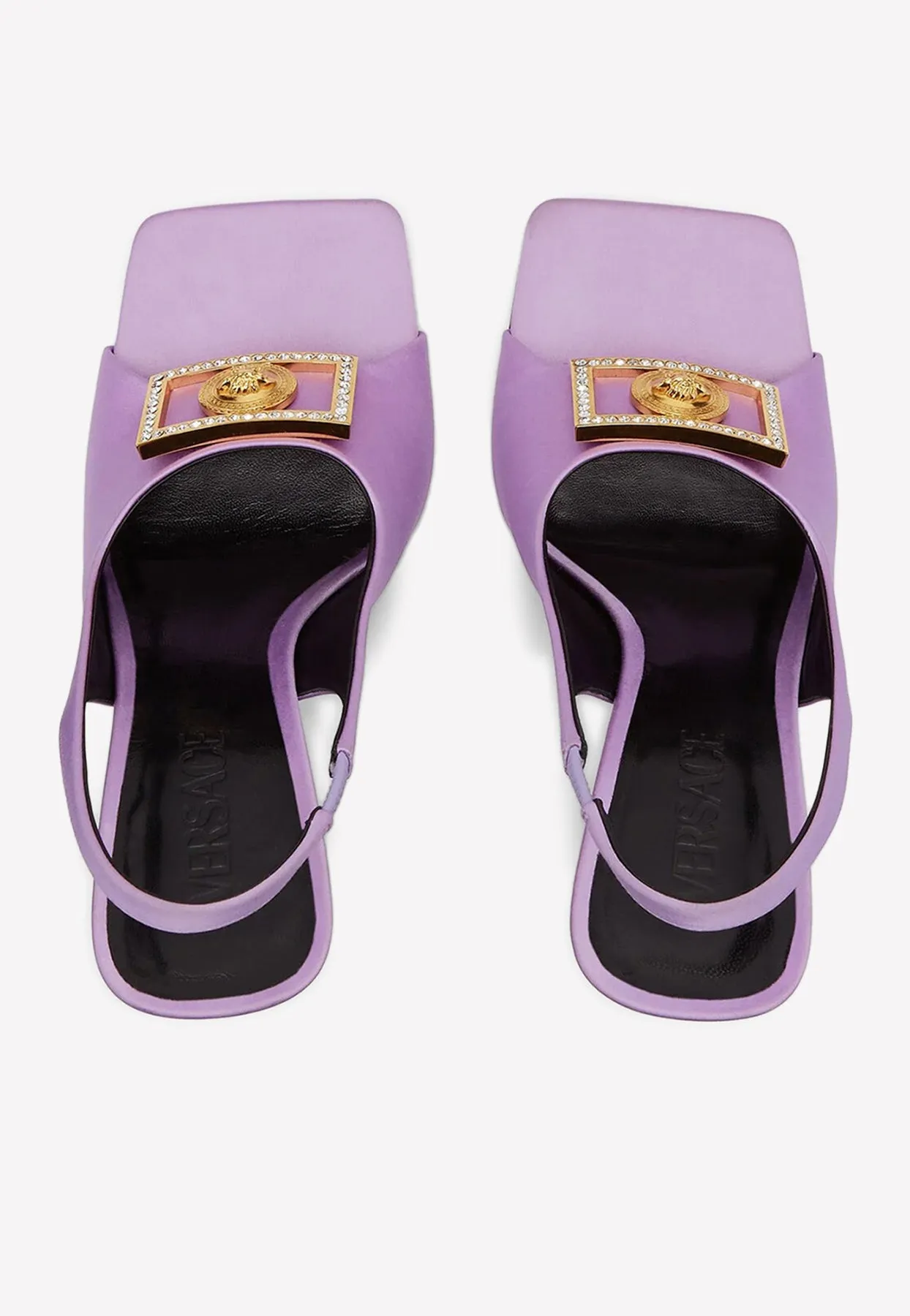 110 Medusa Crystal-Embellished Sandals