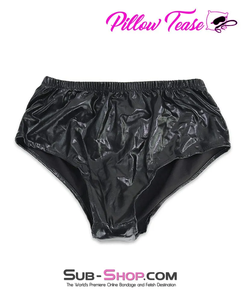 3499DL      Spandex Butt Plug Pants with Large Black Anal Plug