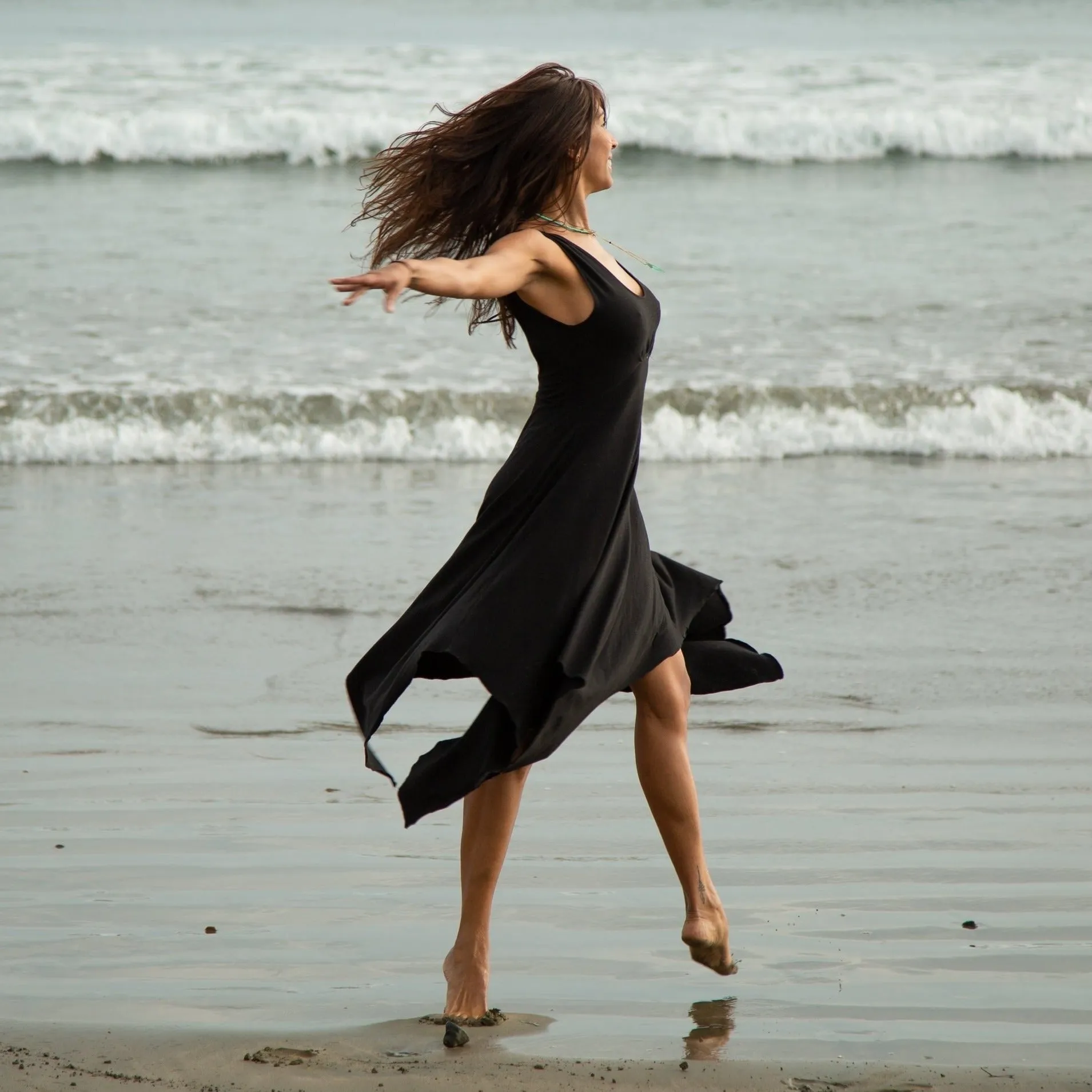5 Rhythms Dance Dress | Black Dance Dress