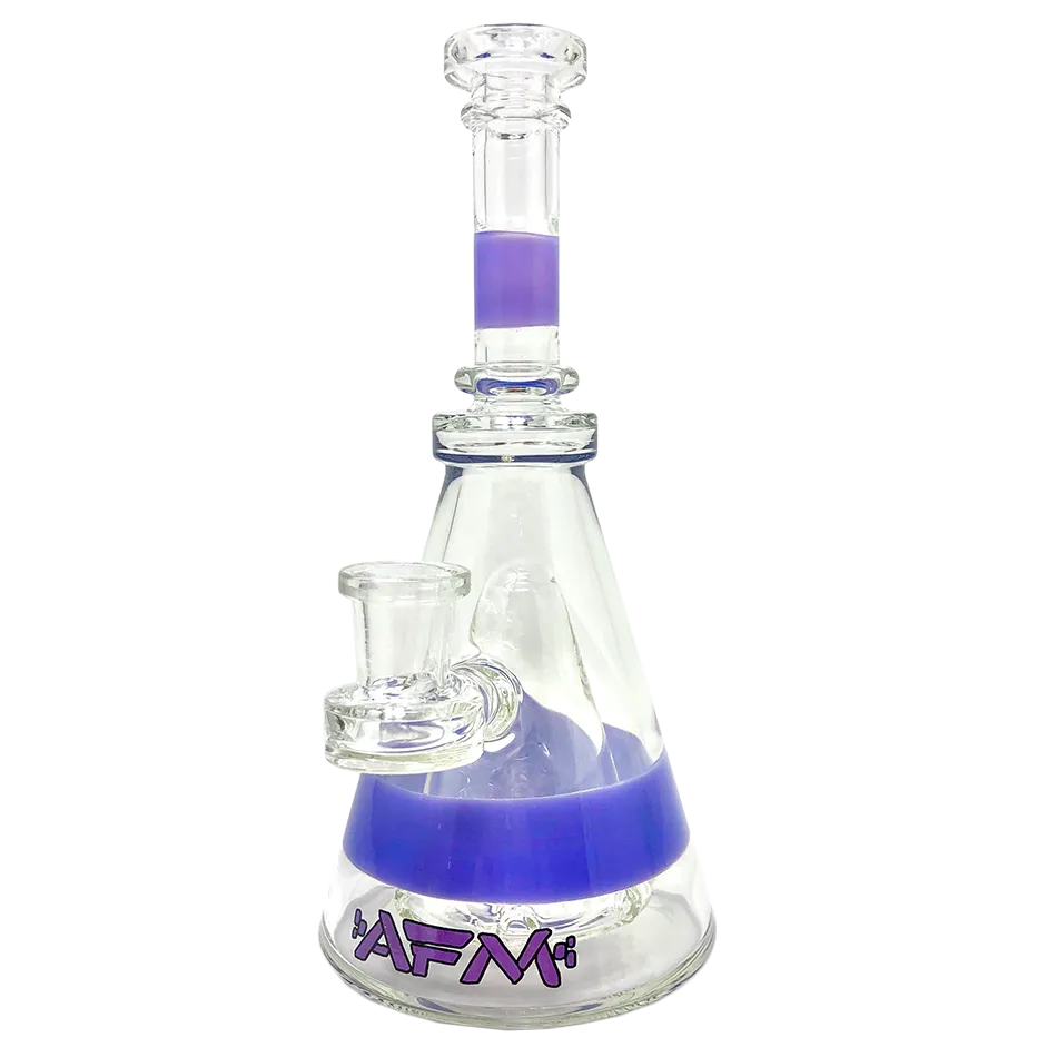 8" AFM Pyramid Clear Glass Dab Rig