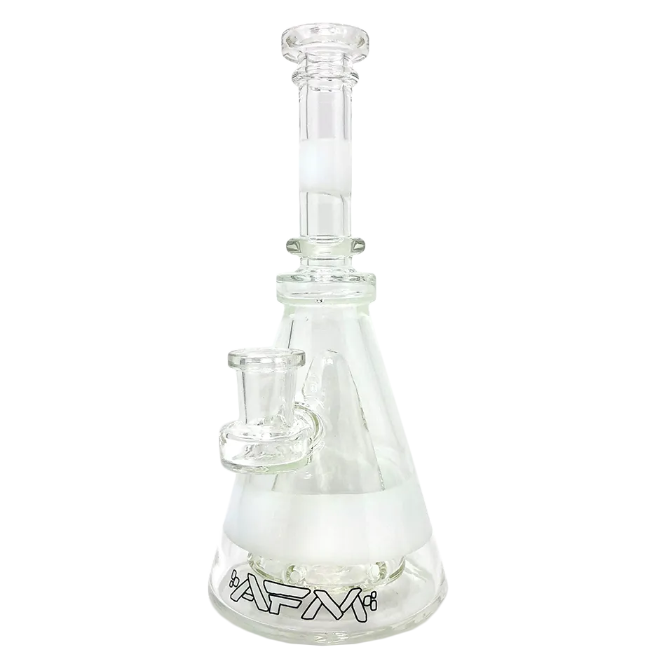 8" AFM Pyramid Clear Glass Dab Rig