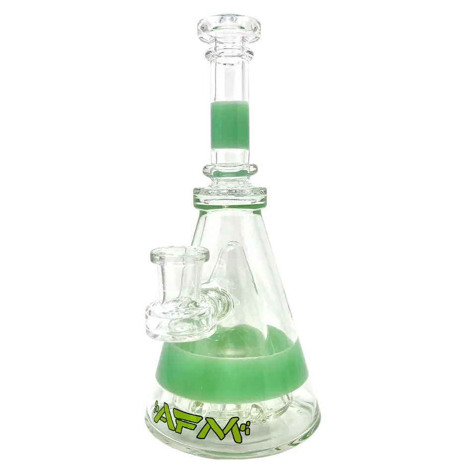 8" AFM Pyramid Clear Glass Dab Rig