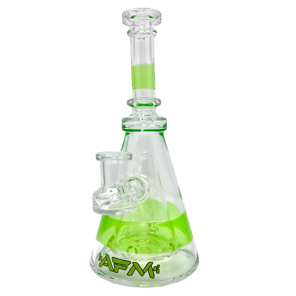 8" AFM Pyramid Clear Glass Dab Rig