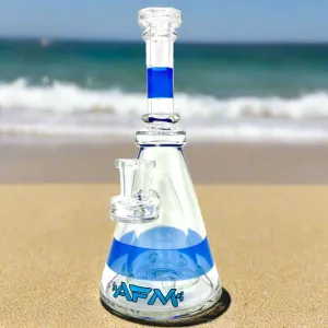 8" AFM Pyramid Clear Glass Dab Rig