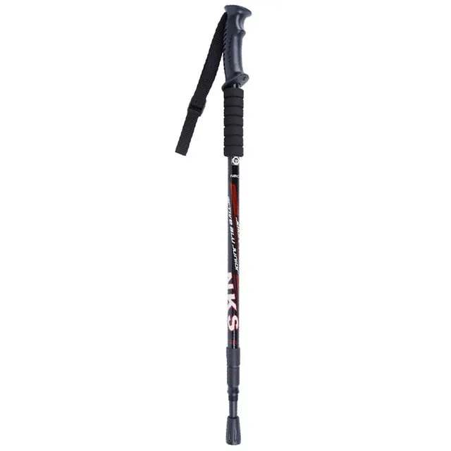 Adjustable antishock trekking and hiking walking stick