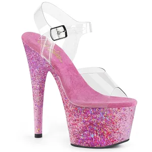 ADORE-708CF  Clear/Pink Confetti