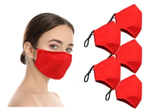 Amba7 Washable Reusable Anti-dust Cotton Cloth Face Mask Double Layer Covering 5 Pack - In Stock USA Seller