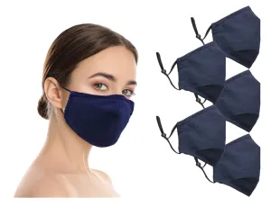 Amba7 Washable Reusable Anti-dust Cotton Cloth Face Mask Double Layer Covering 5 Pack - In Stock USA Seller
