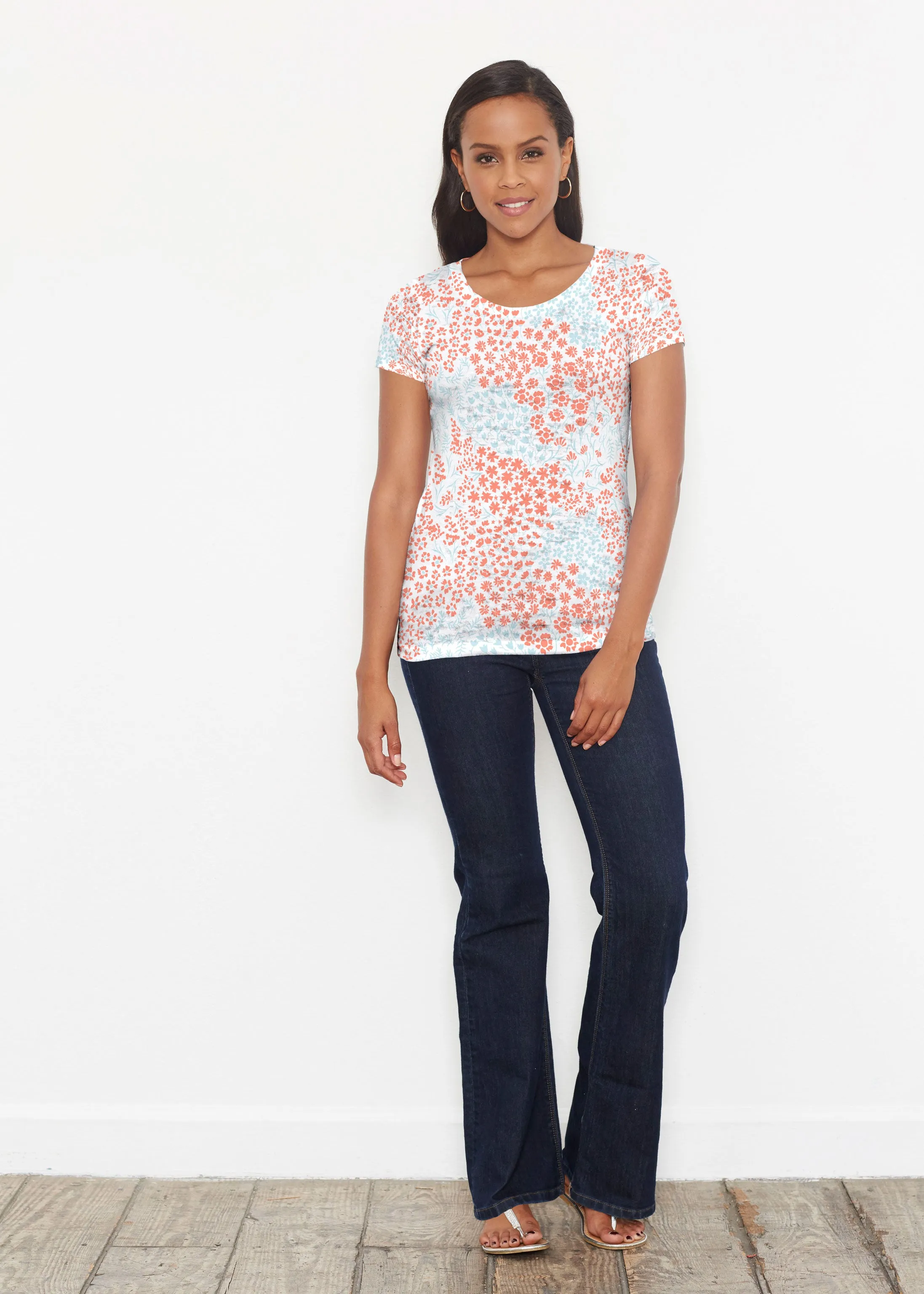 Annabelle (8040) ~ Short Sleeve Scoop Shirt