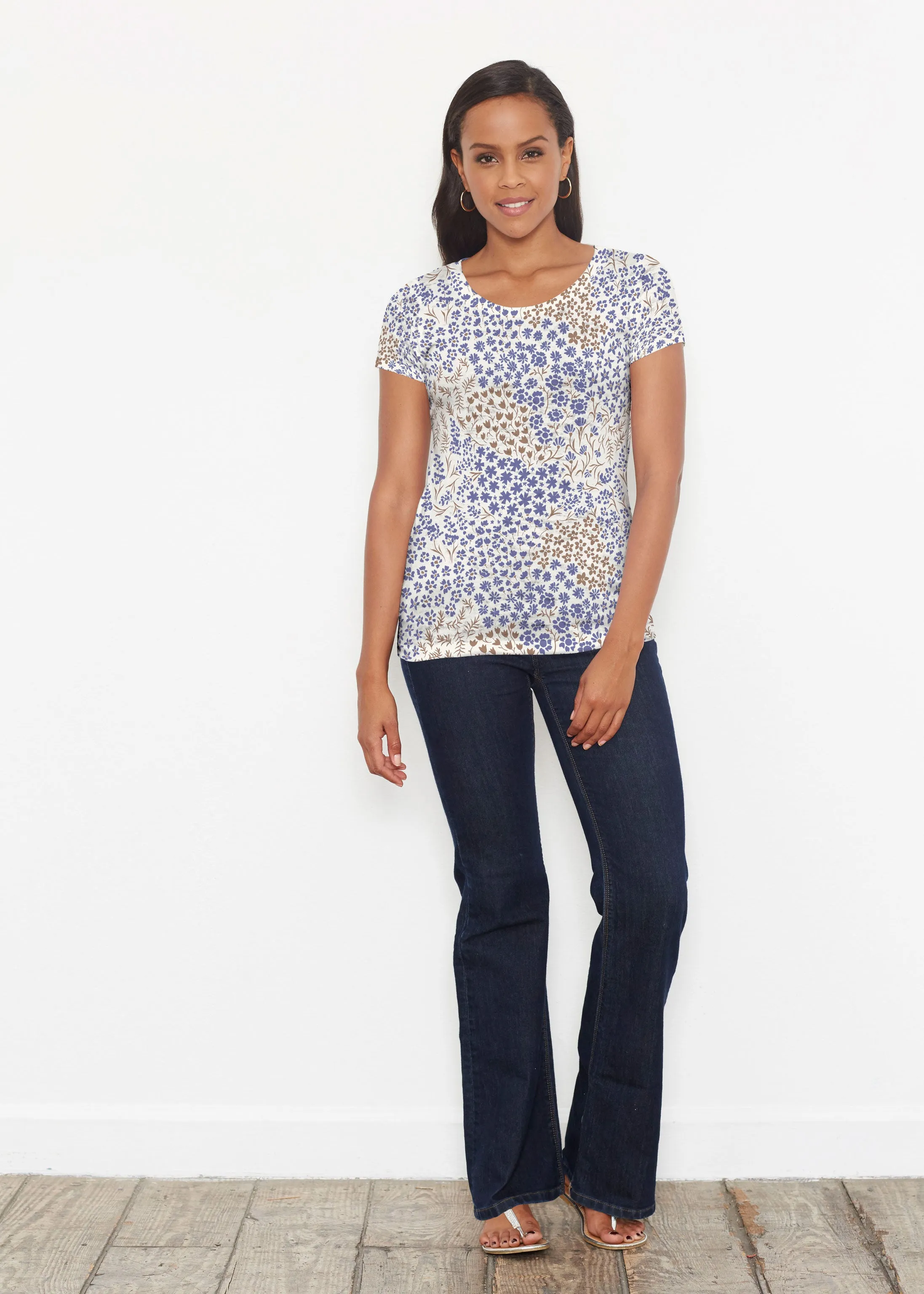 Annabelle Autumn (8058) ~ Short Sleeve Scoop Shirt
