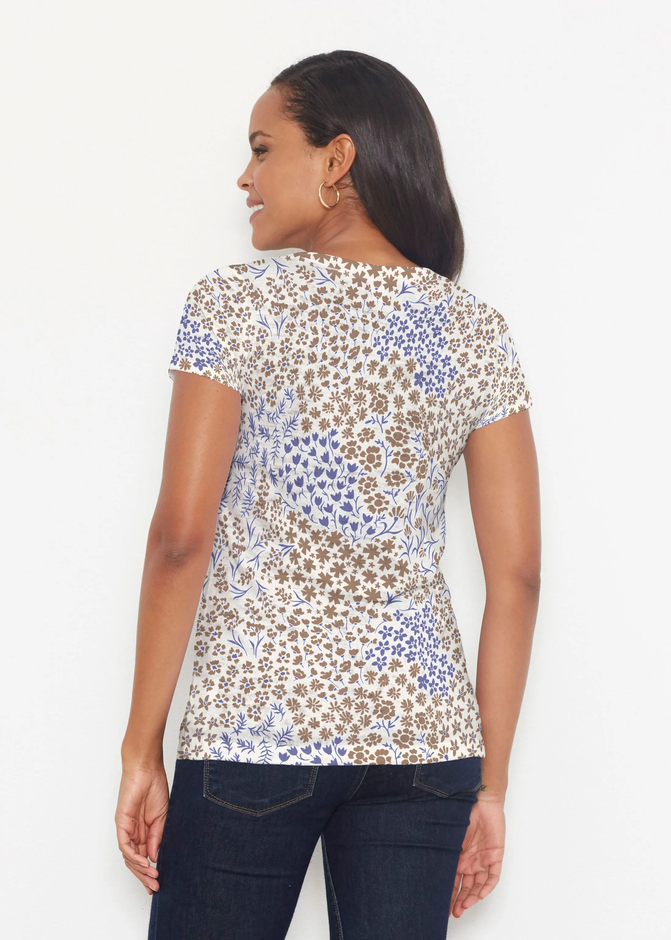 Annabelle Autumn (8058) ~ Short Sleeve Scoop Shirt