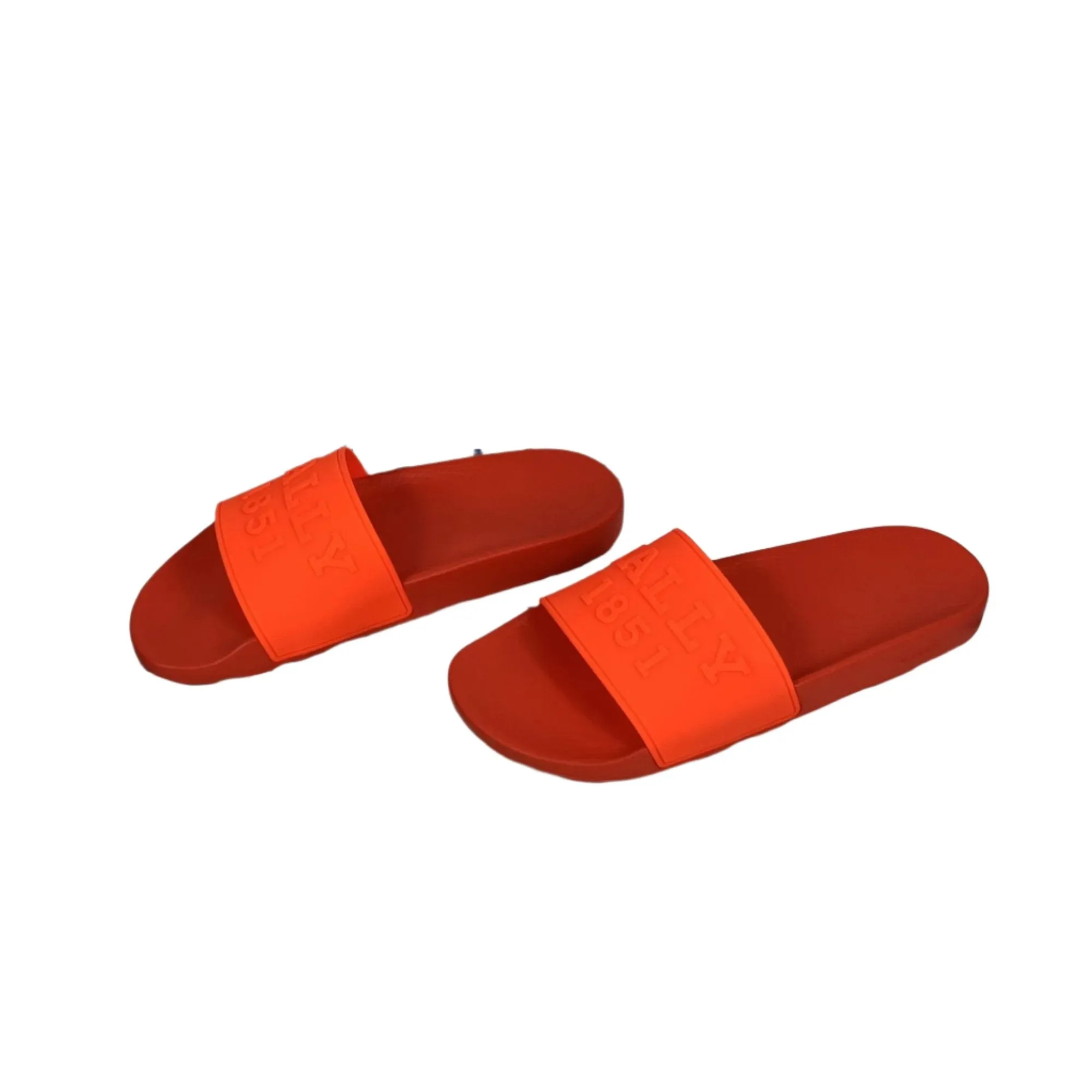 Bally Slaim Arancio Rubber Sandals