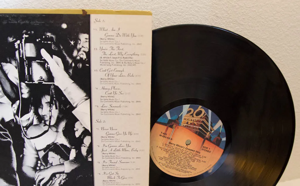 Barry White "Greatest Hits" 1970s Soul Funk Album (1977 re-issue)