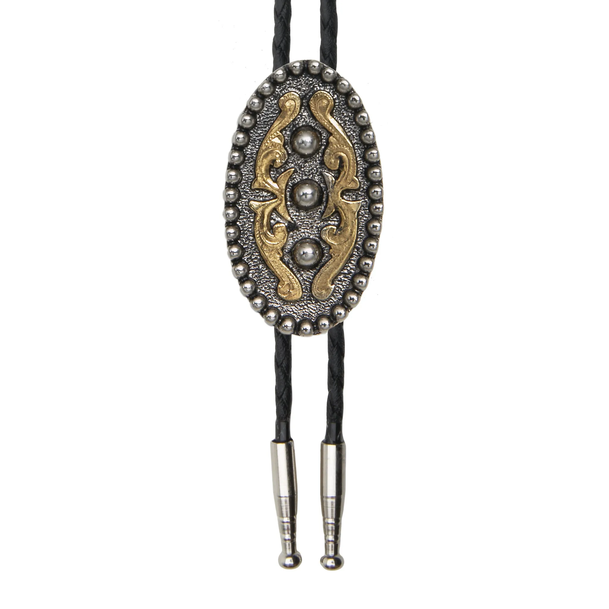 Beaded Oval Bolo