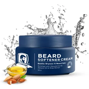 Beard Softener Cream | For Men | For Dry & Rough Beard | Vitamin E & Argan Oil  | 50gm