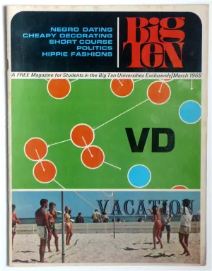 Big Ten magazine March 1968  VD/ Vacation