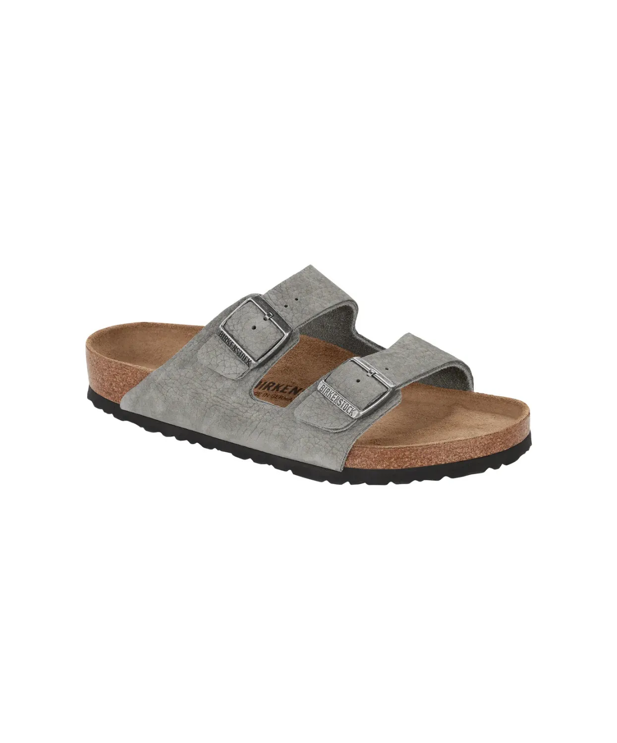 Birkenstock Arizona Nubuck Leather Desert Buck Whale Grey Sandals