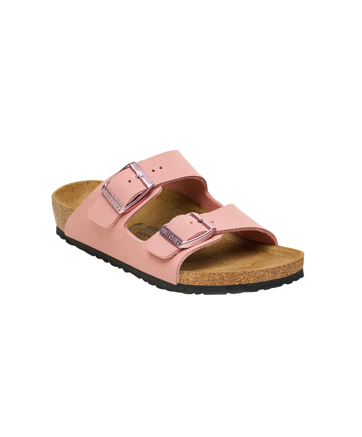 Birkenstock Kids Arizona BirkiBuc Pink Clay Sandals