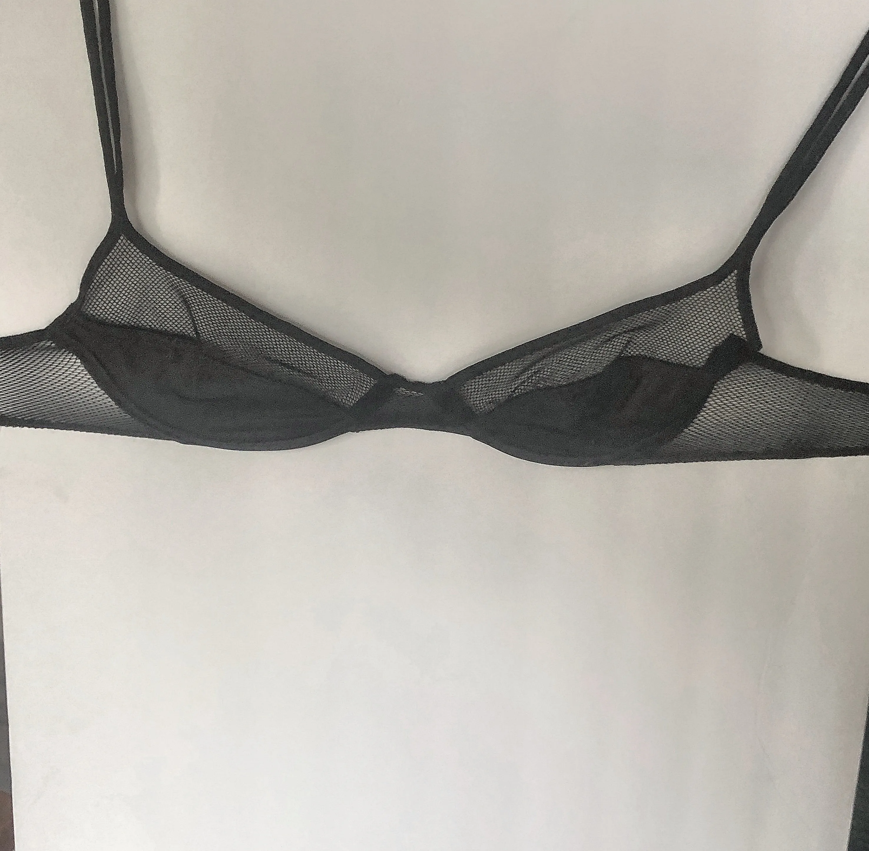 Black Mesh Bra