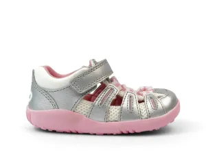 Bobux SU Summit Silver Metallic   Candy Sandal