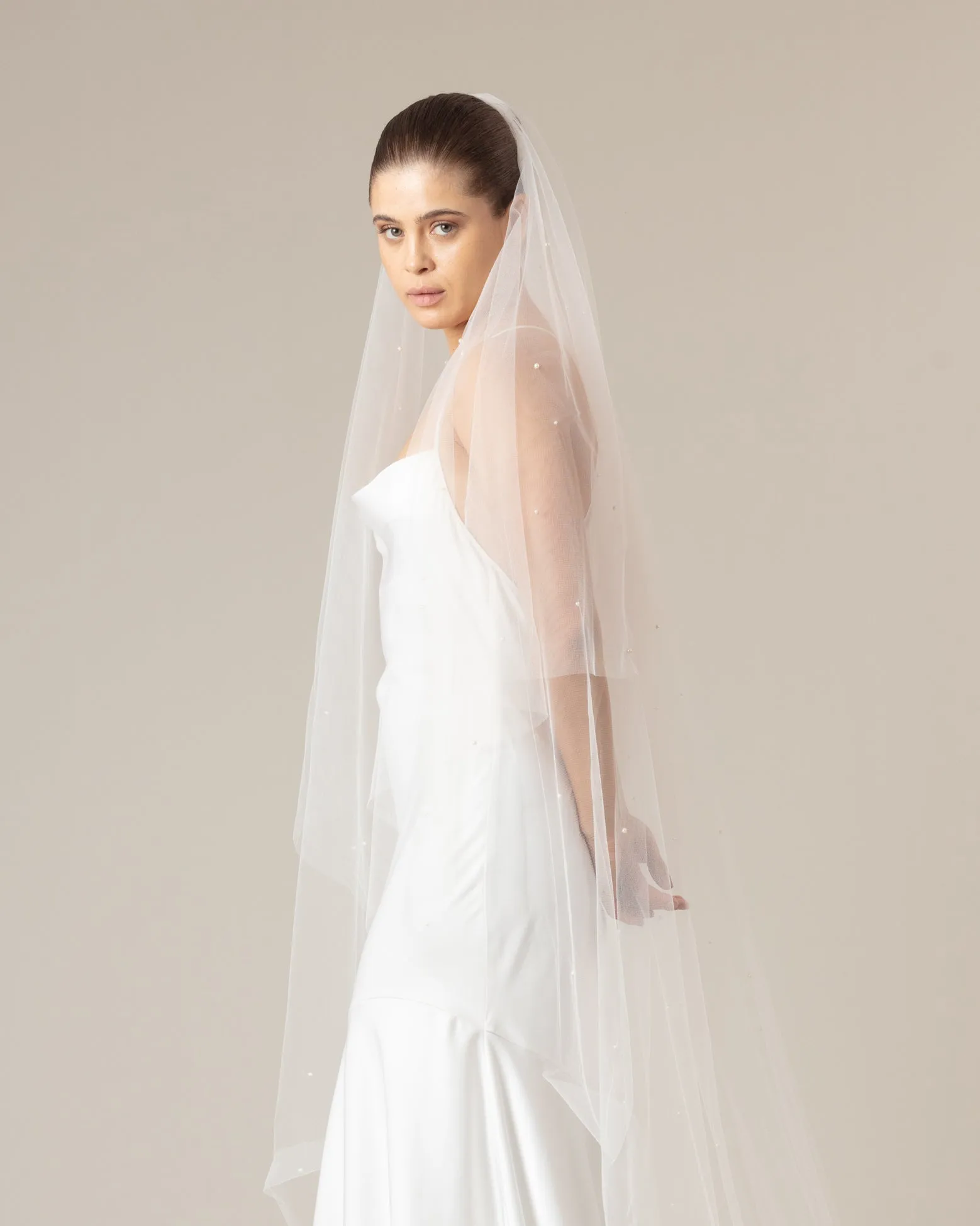 BRILLO PEARL VEIL WITH BLUSHER