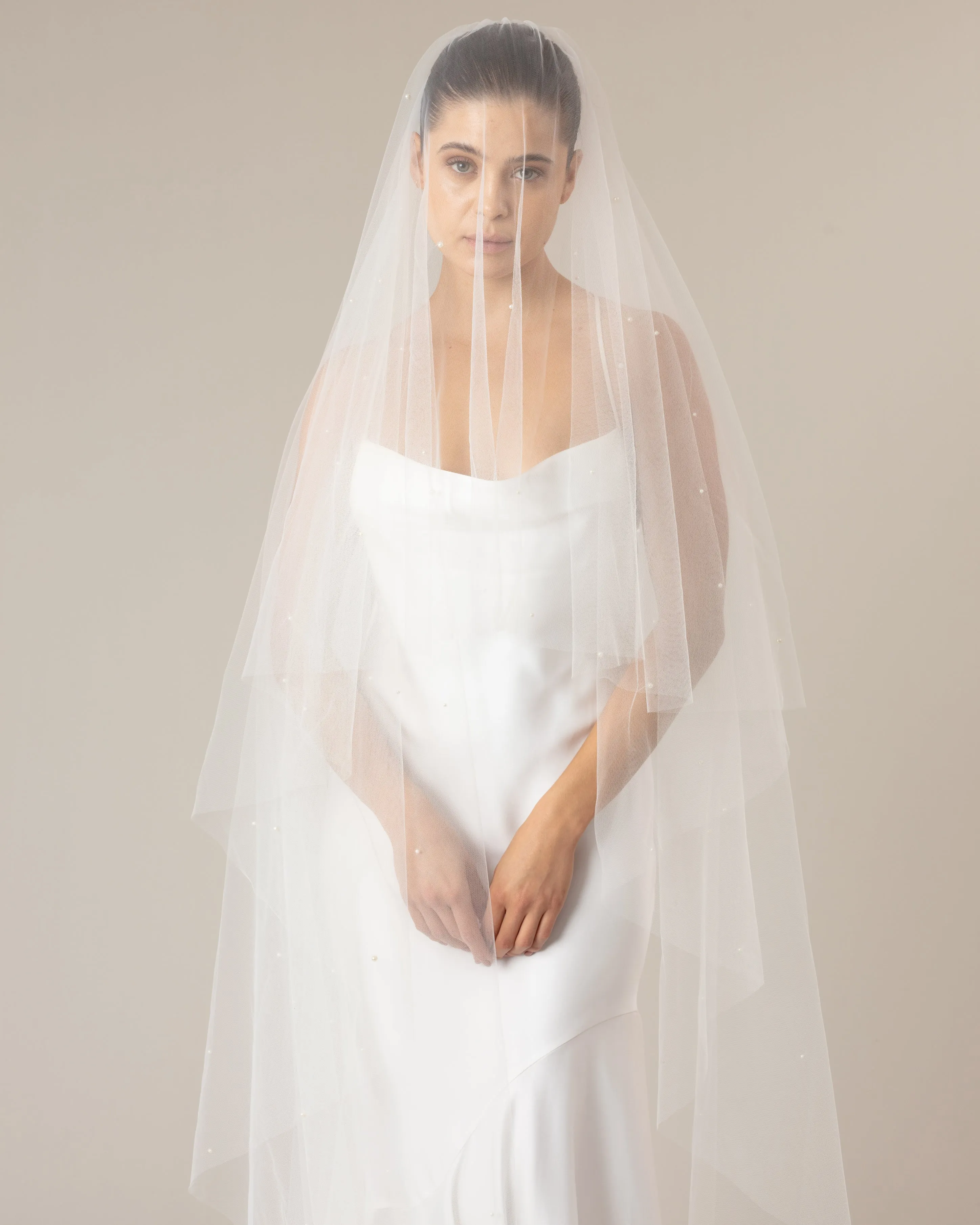 BRILLO PEARL VEIL WITH BLUSHER