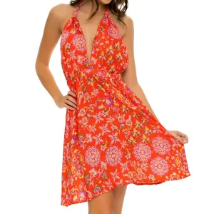 CALYPSO - Deep Plunge Mini Dress