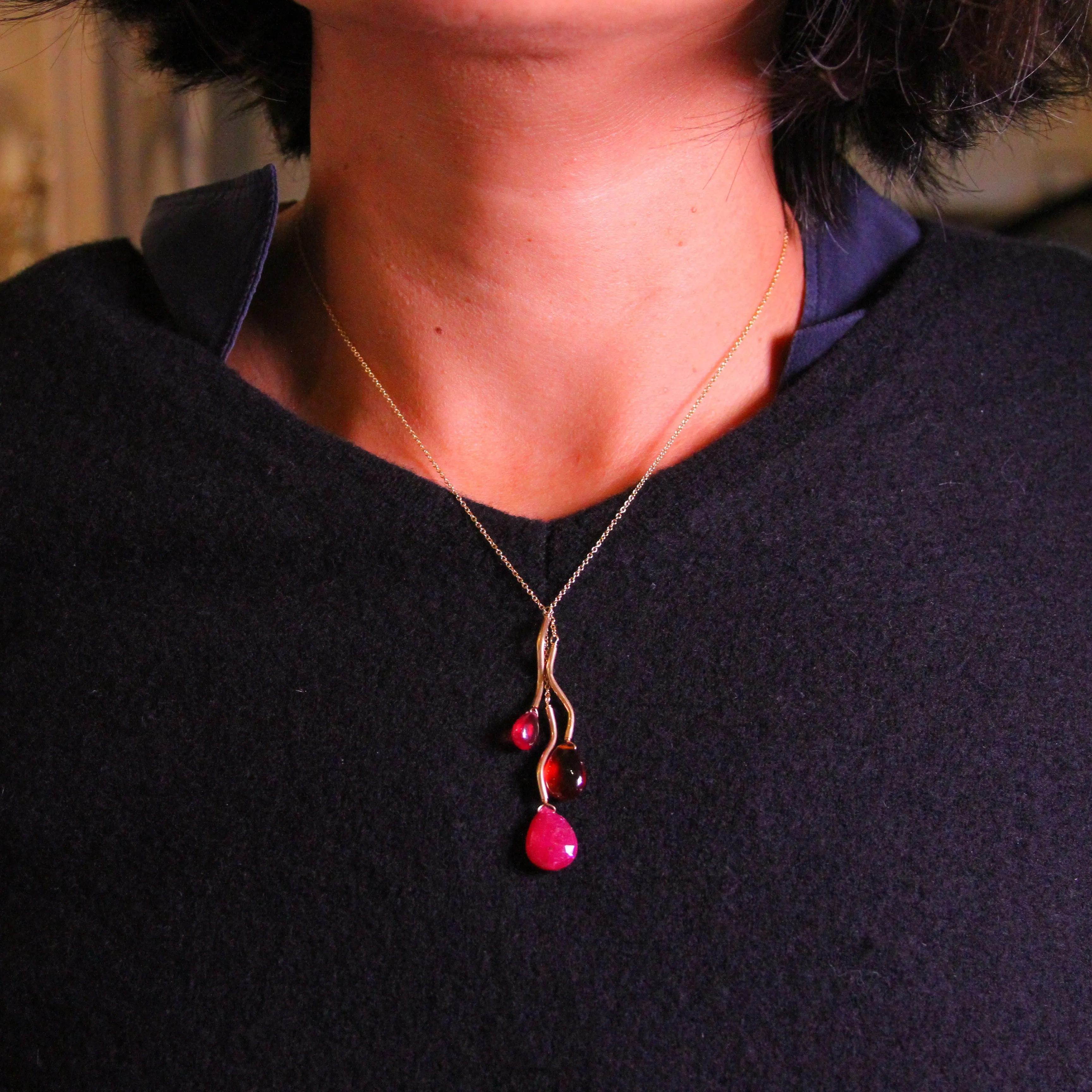 Carnival Necklace - Garnet