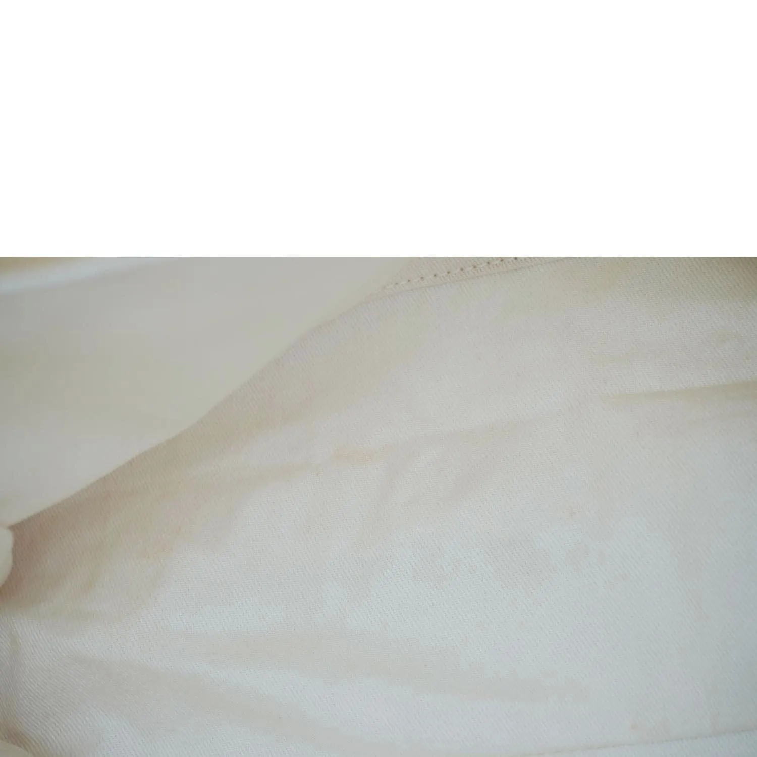 CHANEL Deauville Medium Pearl Embellished Canvas Tote Bag Cream
