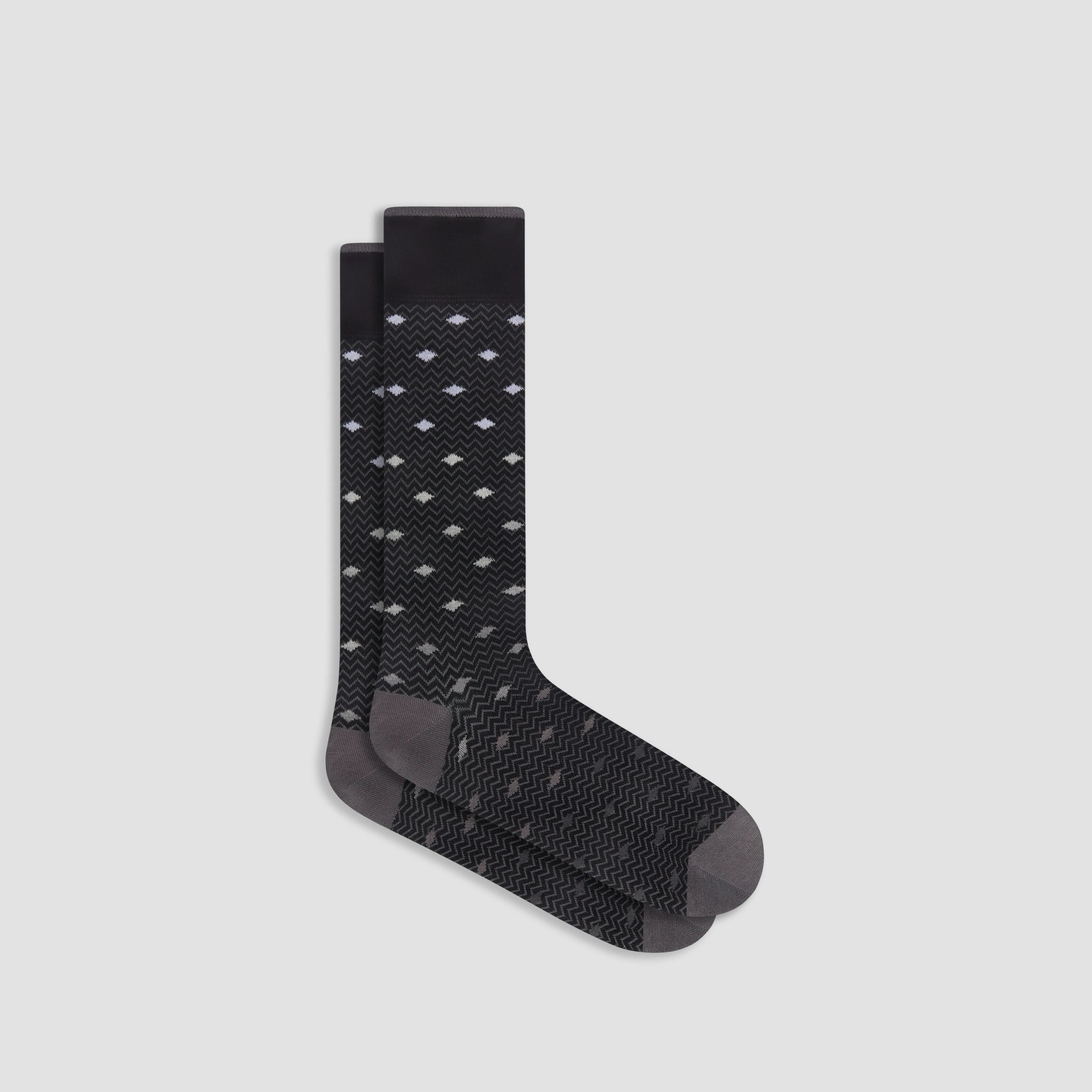 Chevron Geometric Mid-Calf Socks