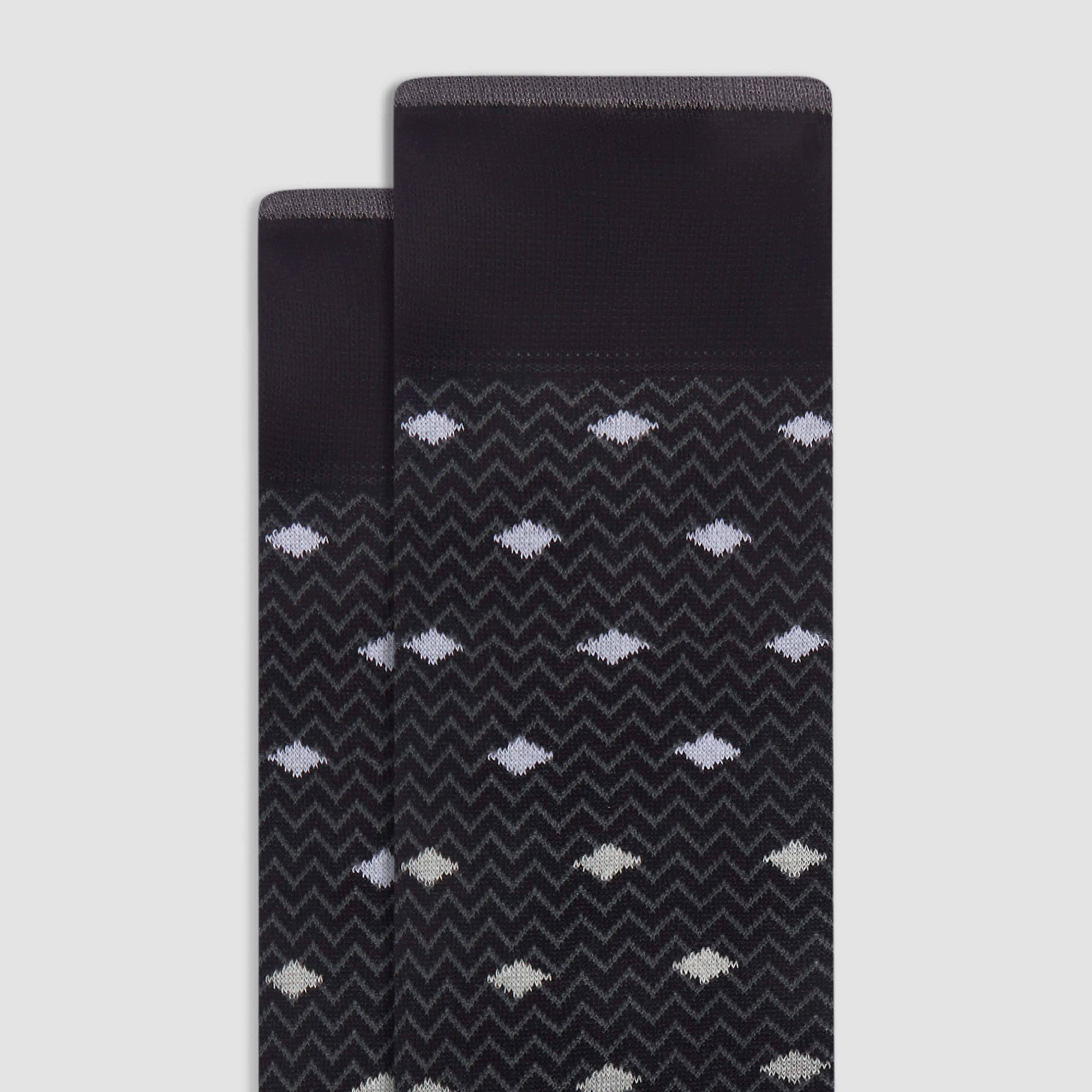 Chevron Geometric Mid-Calf Socks