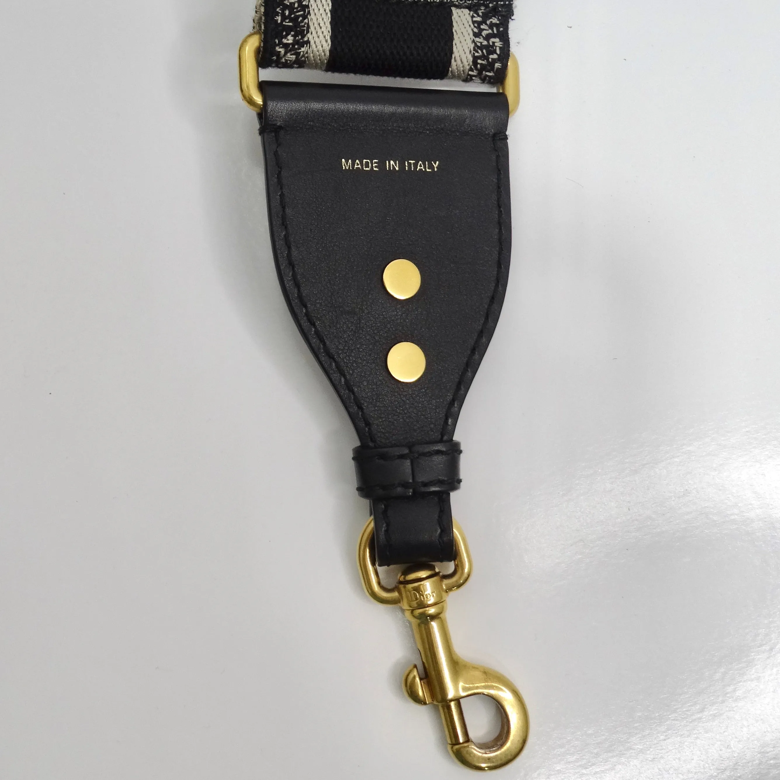 Christian Dior Medium Saddle Bag in Black Calfskin