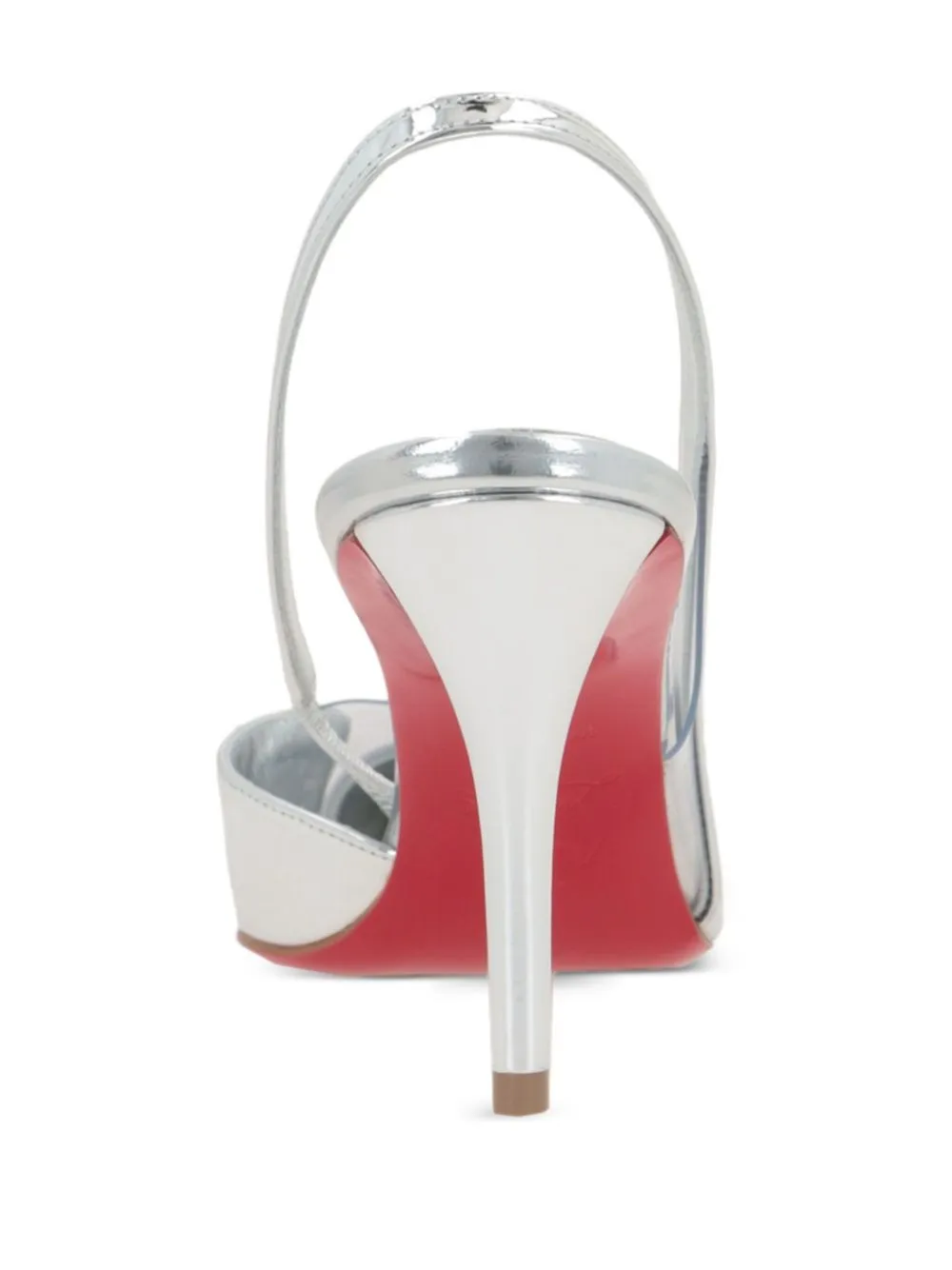 Christian Louboutin Posticha PVC Heel in Silver | In-Store Only