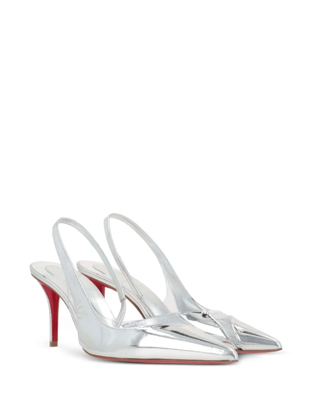Christian Louboutin Posticha PVC Heel in Silver | In-Store Only