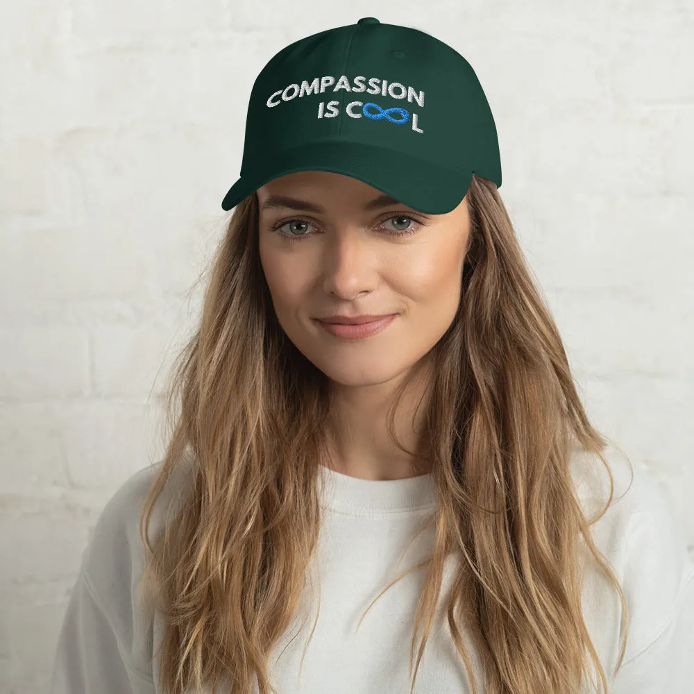 Compassion is Cool - Dad Hat - White Thread