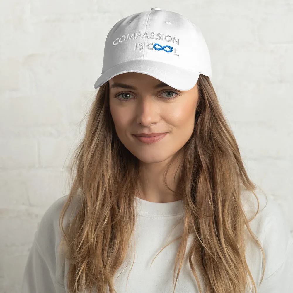 Compassion is Cool - Dad Hat - White Thread
