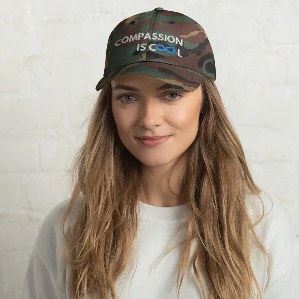 Compassion is Cool - Dad Hat - White Thread