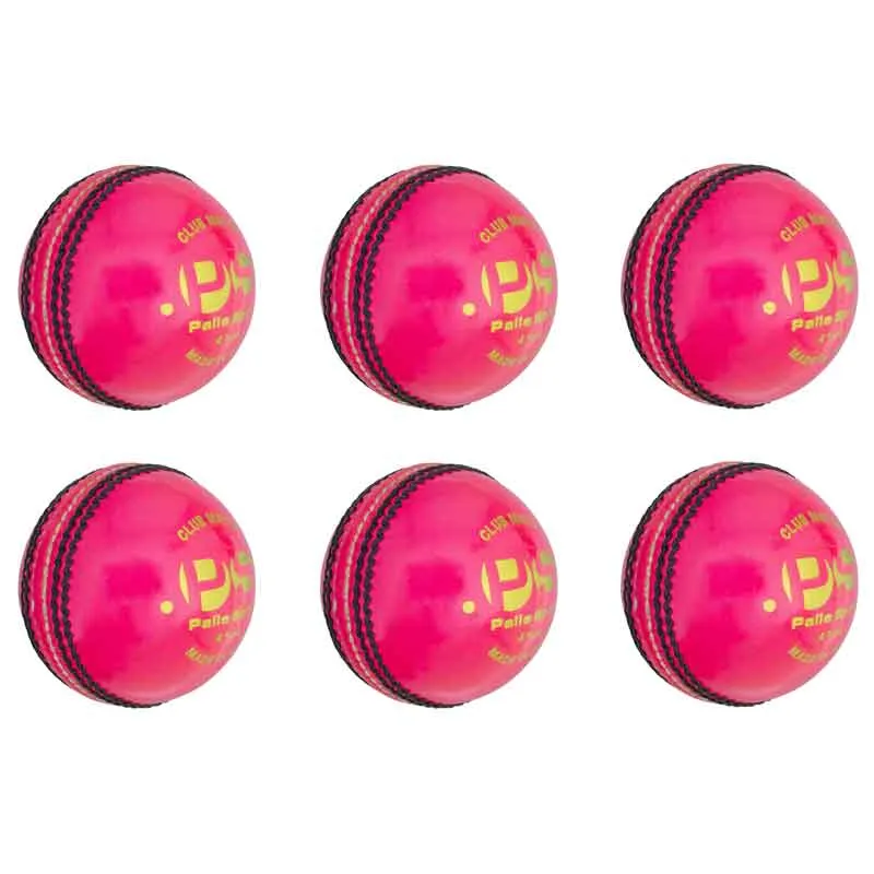 Cricket - Club Junior Match Ball - 4.75oz - Red/White/Pink - Box of 6