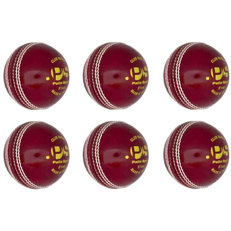 Cricket - Club Senior Match Ball - 5.5oz - Red/White/Pink - Box of 6