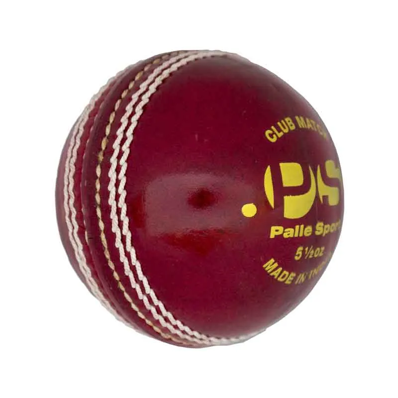 Cricket - Club Senior Match Ball - 5.5oz - Red/White/Pink