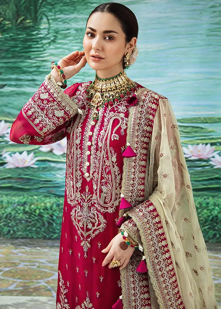 Deep Magenta Embroidered Salwar Kameez Online #PF121