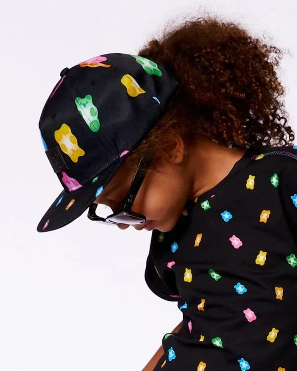 Deux par Deux - Printed Cap Black And Multicolored Gummies