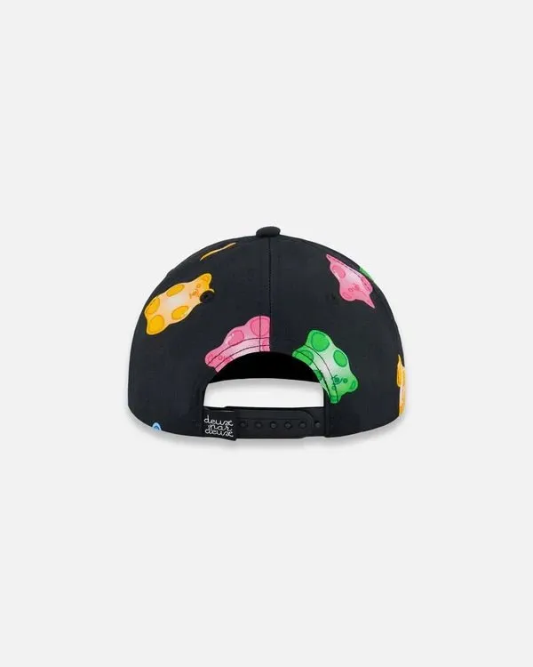 Deux par Deux - Printed Cap Black And Multicolored Gummies