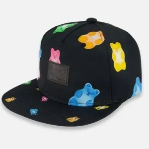 Deux par Deux - Printed Cap Black And Multicolored Gummies