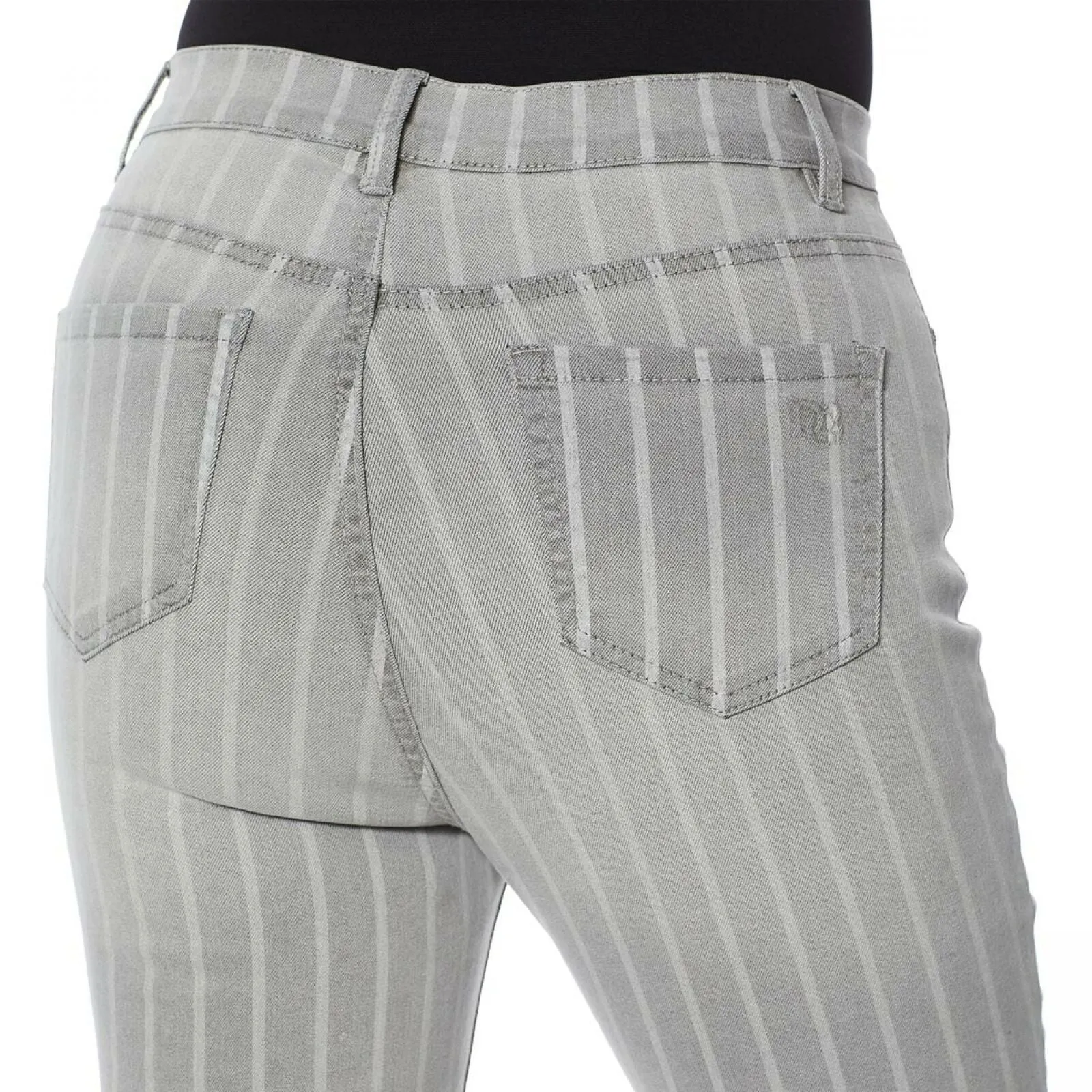 DG2 by Diane Gilman Women's Classic Stretch Embroidered Jean With Bead Fringe