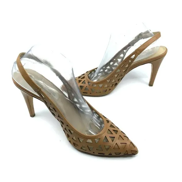 Diane VonFurstenberg Slingback High Heels Sz 10M