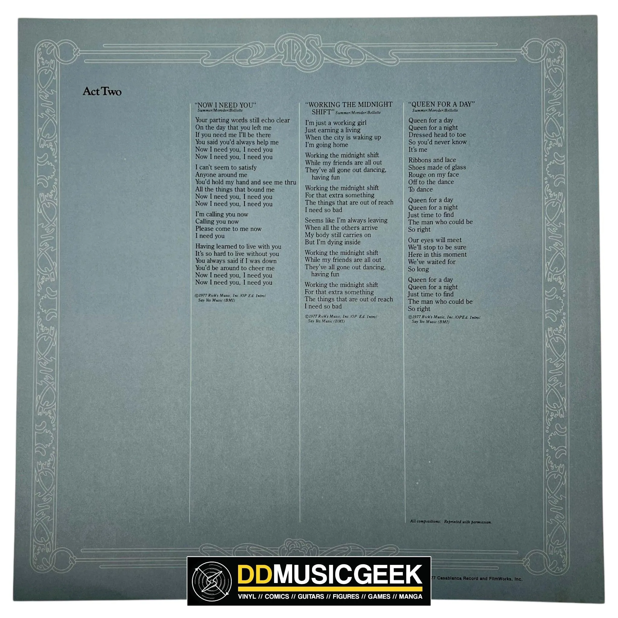 Donna Summer: Once Upon A Time... (2xLP, Album, P/Mixed, Gat)
