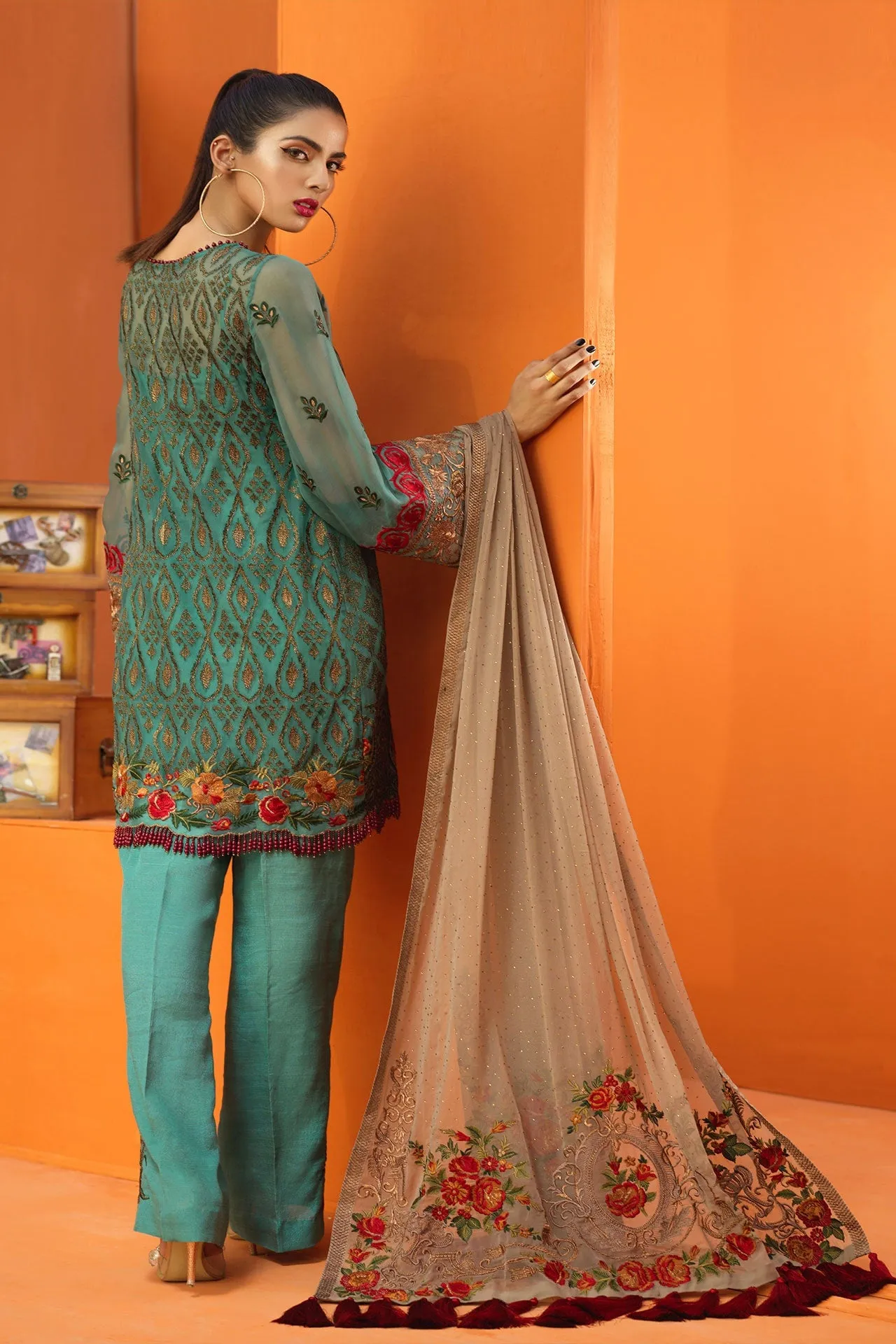 Dope Pakistani formal dress 2019 for ladies # P2613